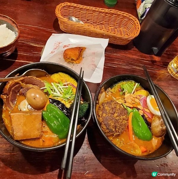 北海道必食人氣咖哩湯拉麵🍜
元祖奥芝商店。