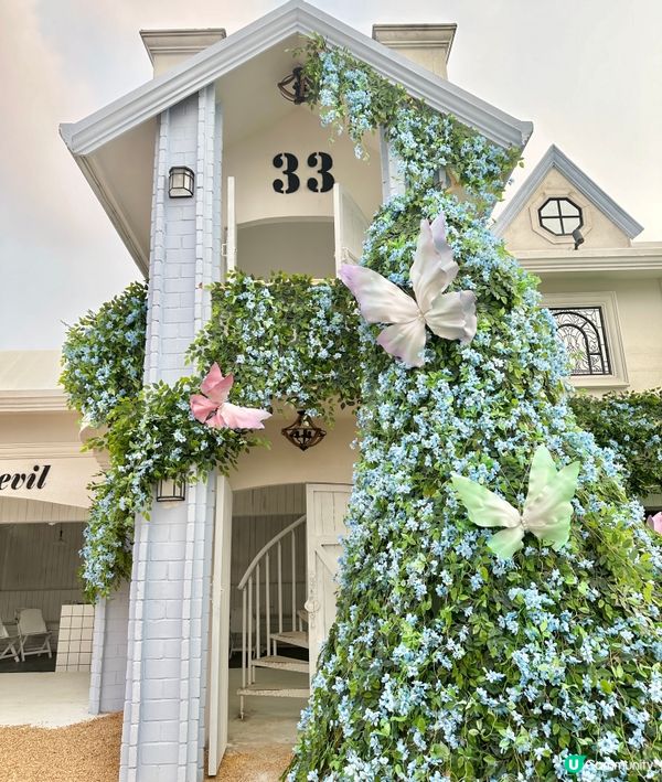 深圳龍岡關於藍打卡cafe場景又更新啦💜超浪漫羅馬風許願池⛲️