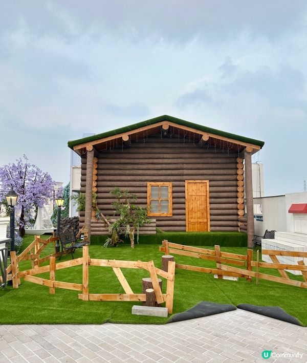 深圳龍岡關於藍打卡cafe場景又更新啦💜超浪漫羅馬風許願池⛲️