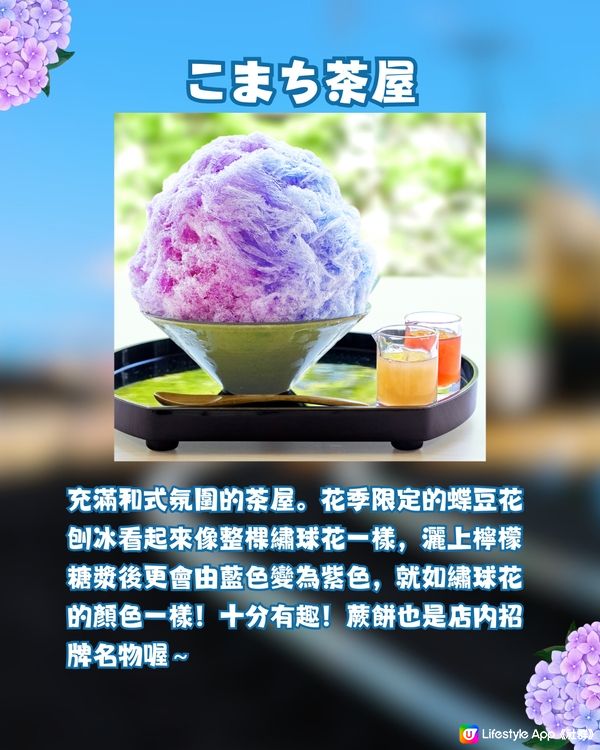 初夏限定🎐鎌倉繡球花甜品5選💙💜會變色的刨冰😳⁉️