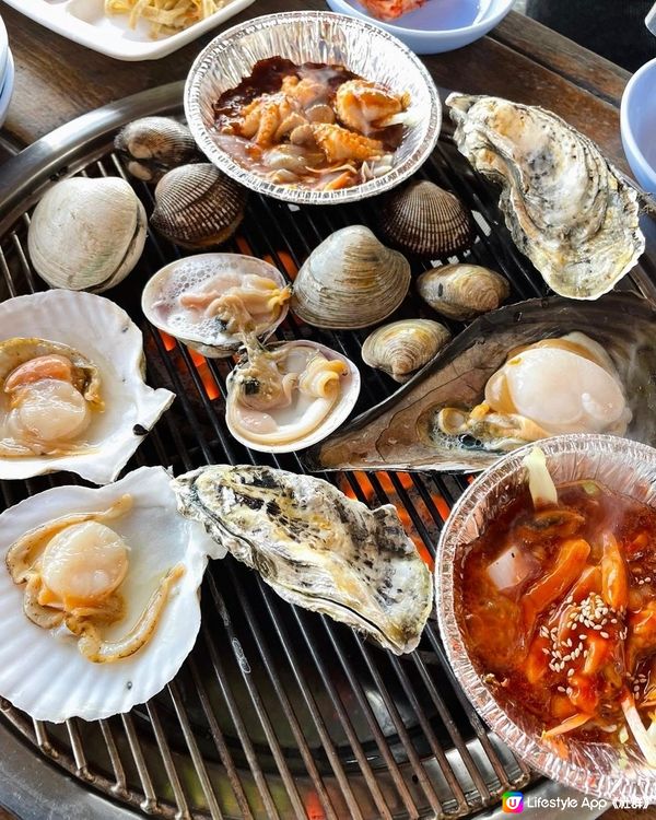 韓國濟扶島 在海邊的海鮮餐廳