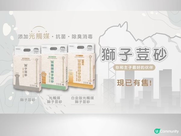 全新功能性豆腐貓砂上市—獅子荳砂🐈