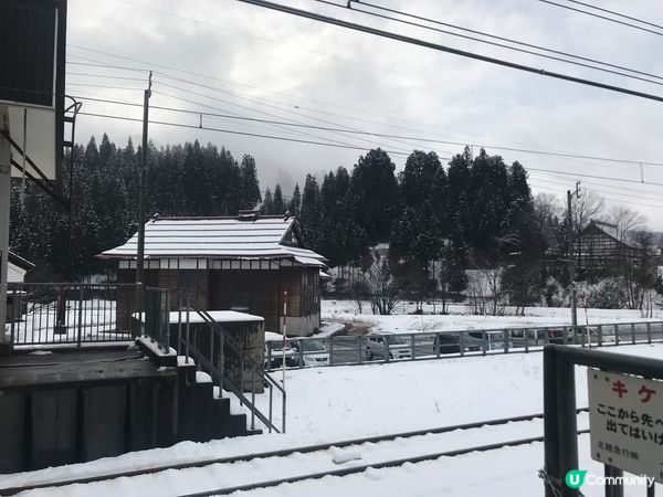 雪中火車站🚂幸福滿滿😍浪漫滿瀉❄️