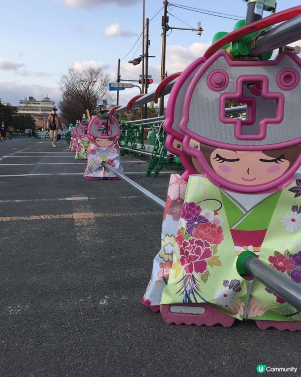 當日本變了粉紅色。