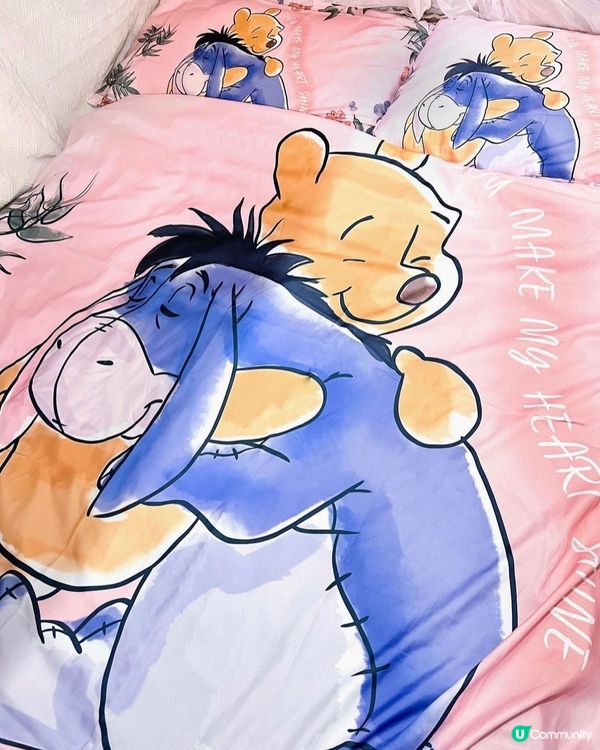 可愛小熊維尼新床單