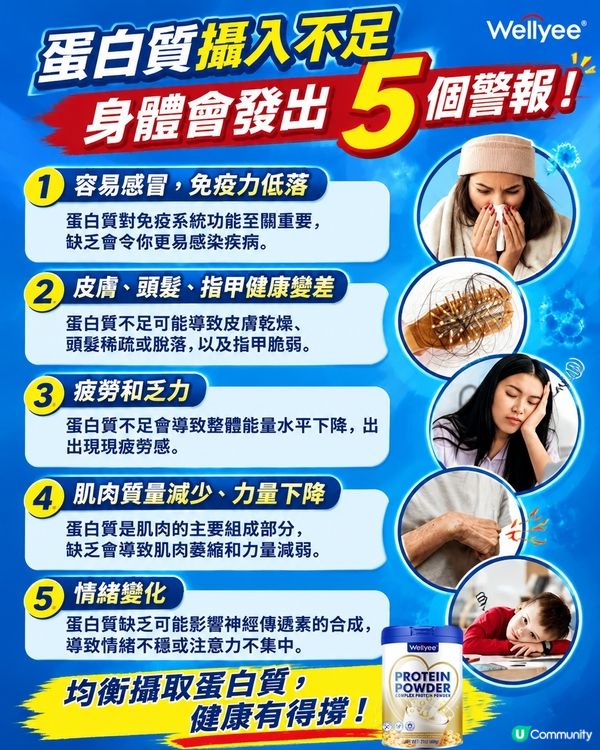 均衡攝入蛋白質，健康有得撐！