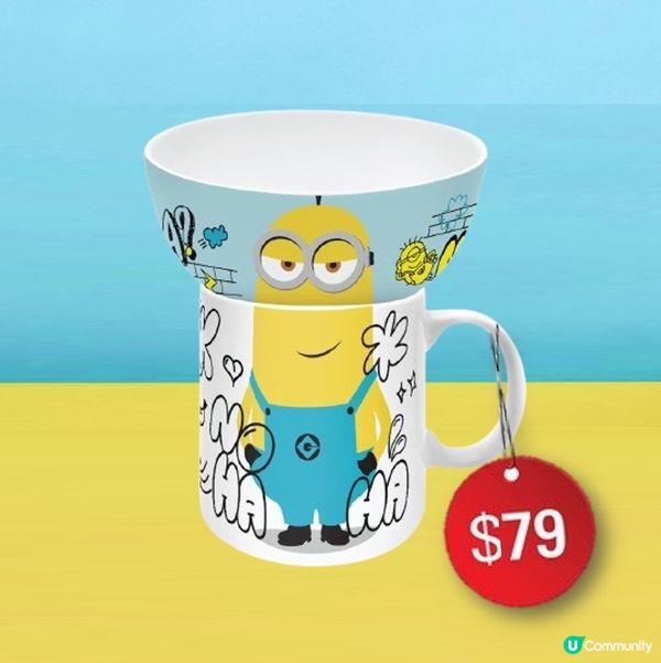 款款都係$79 卡通陶瓷碗連杯套裝