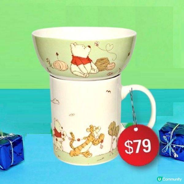 款款都係$79 卡通陶瓷碗連杯套裝