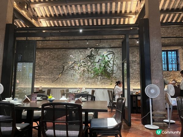 中國古建築內的素食餐廳