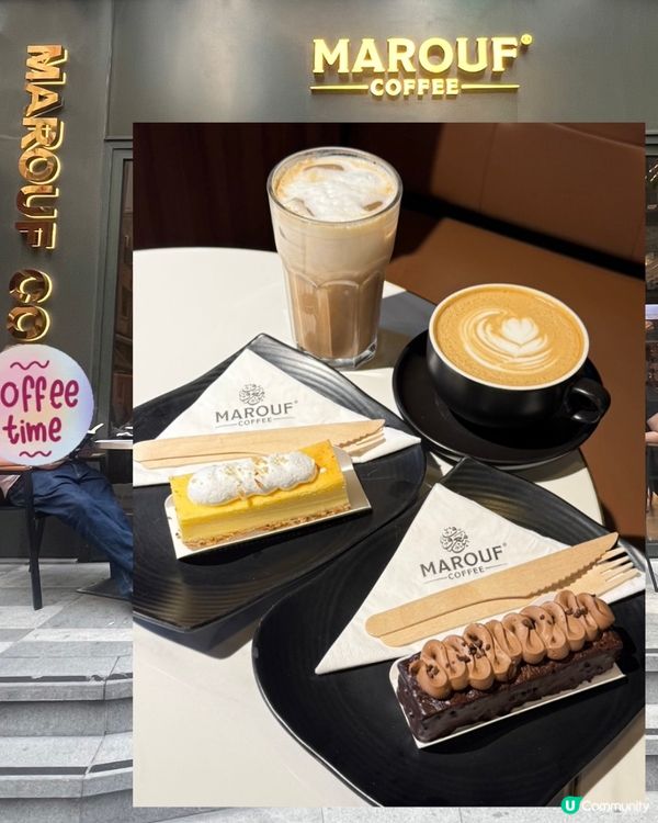 ## 尖沙咀嘆翻杯咖啡🍰☕️ 黑朱古力布朗尼🍫🍰