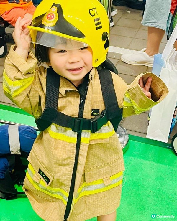 放假去消防學院玩！👨‍🚒🔥小朋友放電一流！