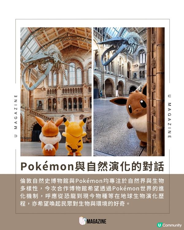 Pokémon聯乘倫敦自然史博物館｜免費入場！設30週年獨家限定店