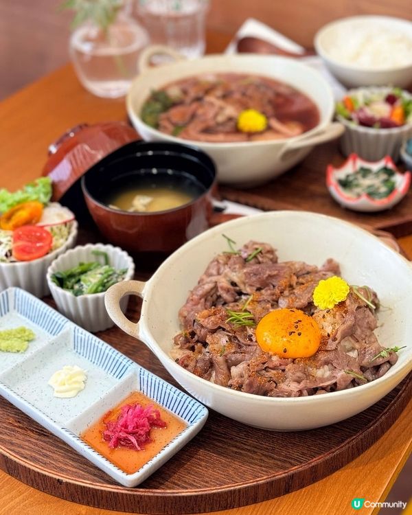 🇭🇰上環新開日式小店😋 黑毛和牛丼飯/鍋物定食 高CP值！
