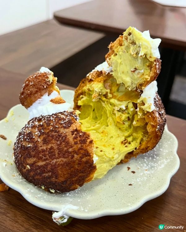 Cafe系列-推薦開心果泡芙+芝麻蛋糕，九龍城人氣小店