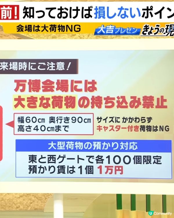🤩萬博遊客不要帶⭕️⭕️否則💸損失1萬円
