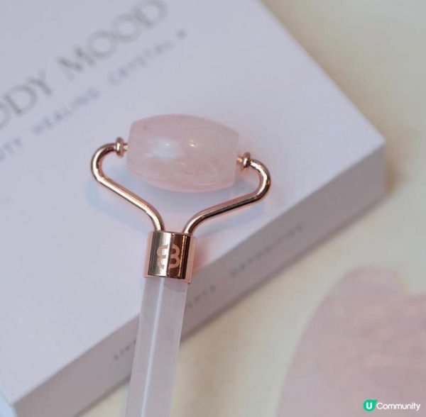 💕💞Moody Mood天然粉水晶美容按摩棒