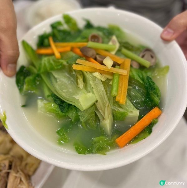 濃湯白灼生菜膽