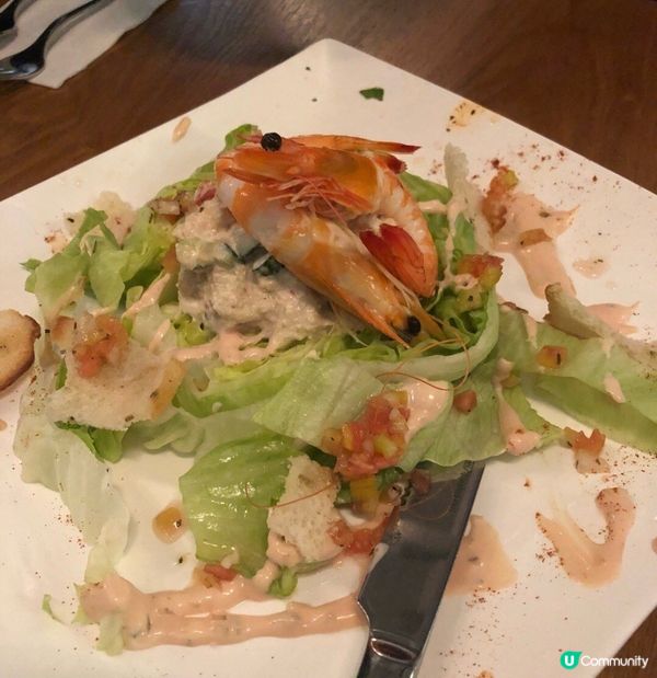 🥗卷心生菜鮮蝦蟹肉沙律