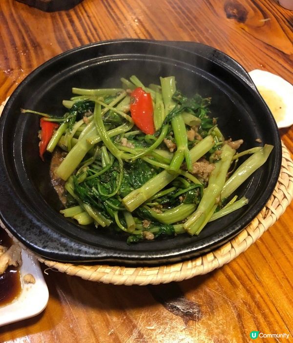 🥬啫啫通菜煲