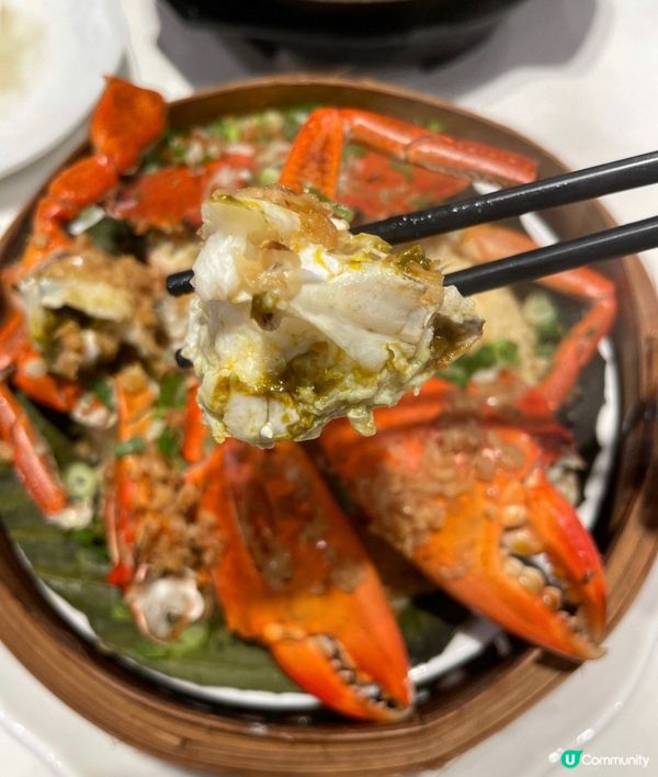 薑米蒜香籠仔蒸蟹飯 推介👍