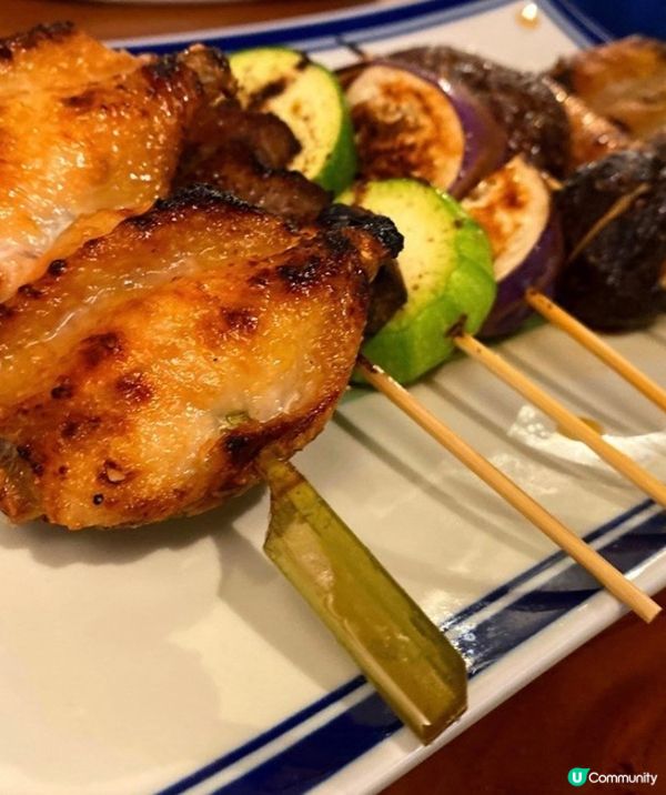 套餐有十款唔同嘅串燒🍢🍡🍢