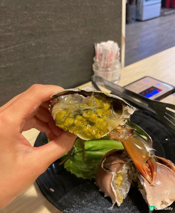 今日請屋企人食餐海鮮餐啦！就打電話到尖沙咀蟹仙海鮮蒸氣石鍋訂...
