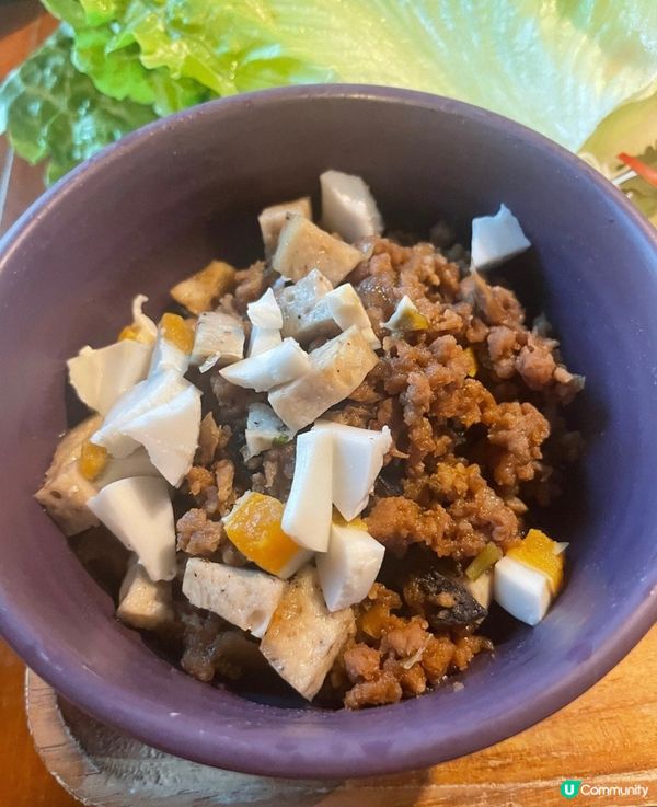 肉碎米粉生菜包