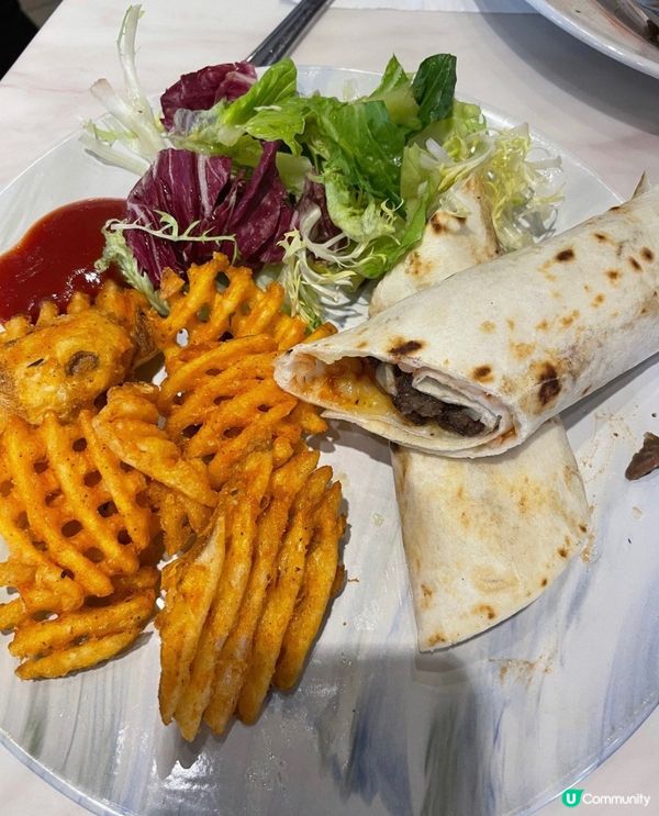 煙燻燒烤醬芝士牛肉墨西哥卷餅