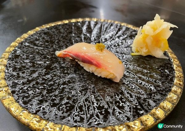 壽司有金目鯛、池魚、深海池魚、赤魚、鮫鰈魚和牡丹蝦，深海池魚...