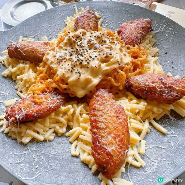 韓國🇰🇷芝士火雞麵烤雞翼·微辣芝士味很濃郁惹味🥰