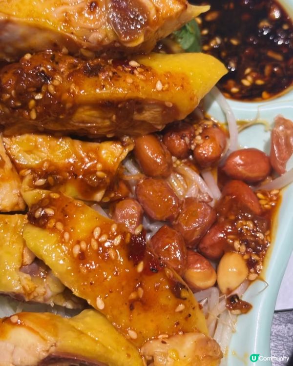 口水流一地想食米線多嘢揀:口水雞皮滑肉嫩