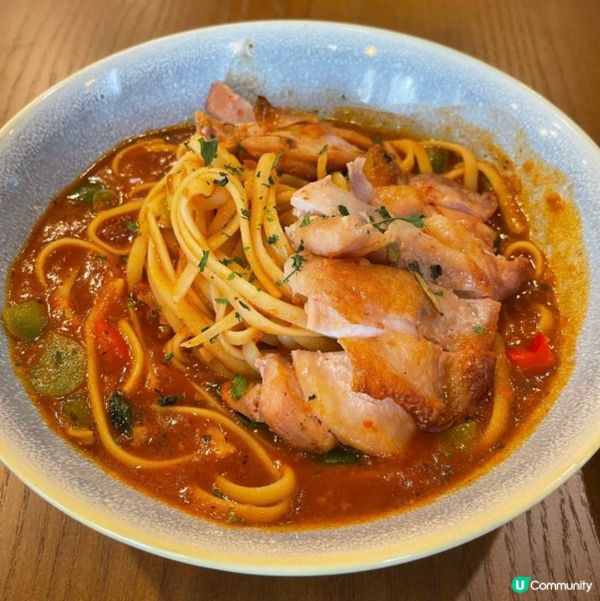 意大利煎雞扒湯意粉