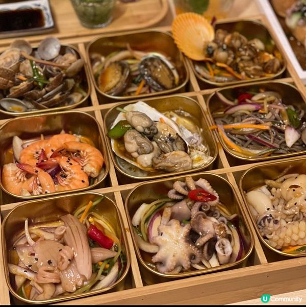 海鮮九宮格拼盤