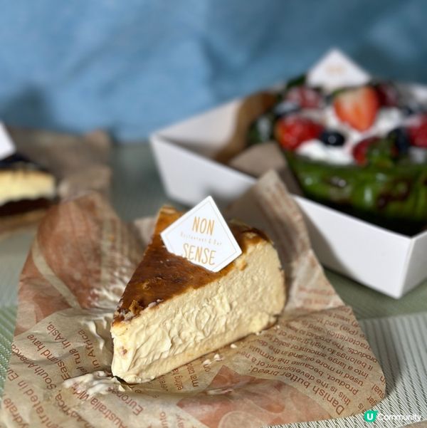 食過最好食🤤💚開心果軟心巴斯克芝士蛋糕💚