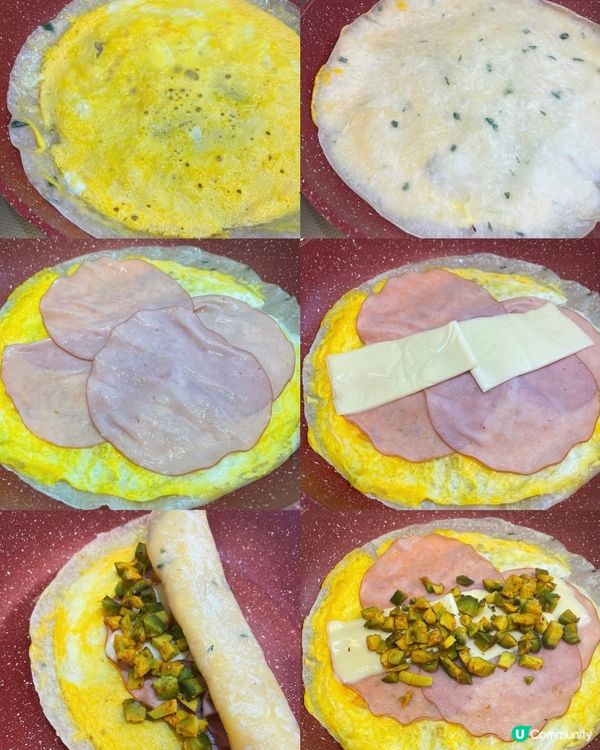 減肥都食得蛋餅‼️5分鐘減肥早餐🍳火腿芝士牛油果蛋餅🌯