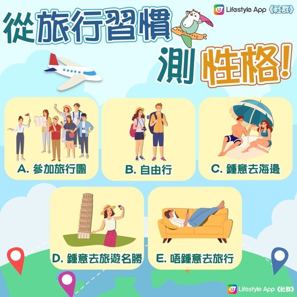 【心理測驗】從旅行習慣測您性格✈️