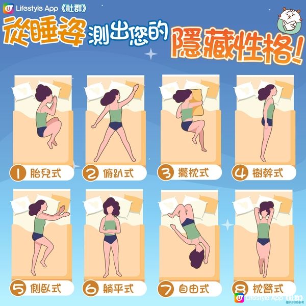 【小測試💡】單憑睡姿就能測出您嘅性格🛏️ 