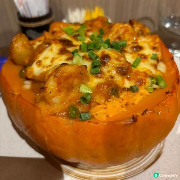 尖沙咀·日式南瓜🎃焗海鮮飯🥘非常好味😋