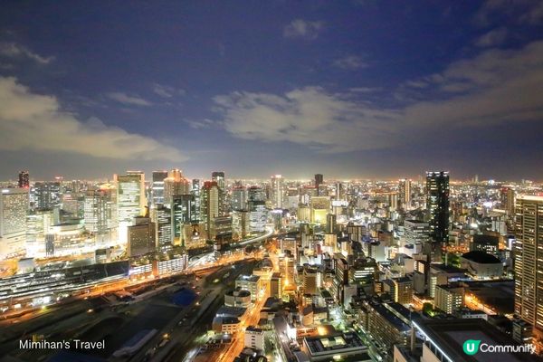 【梅田藍天大樓】大阪浪漫夜景與城市燈火交織之地！