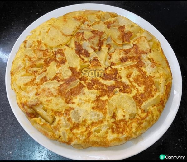 西班牙蛋餅，全是原形食物，優質澱粉質👍🏻