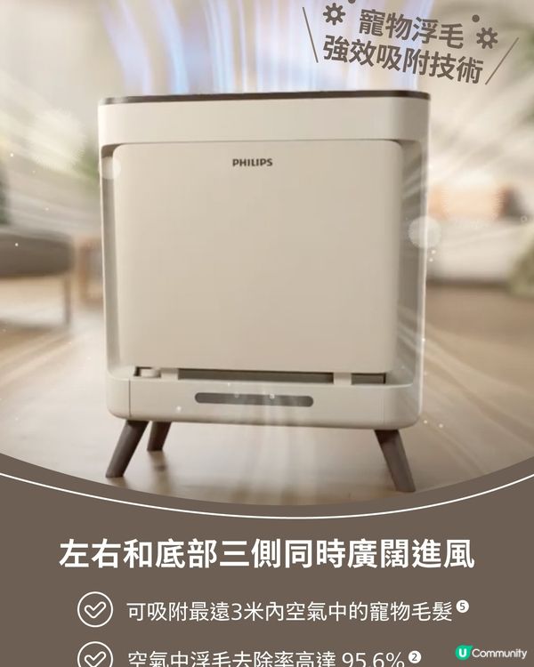 Philips全新Pet Buddy寵物吸毛空氣清新機