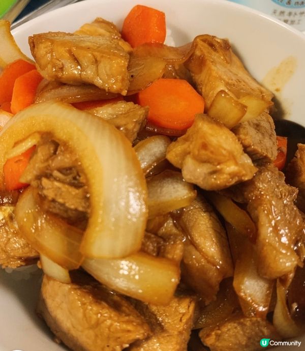 洋蔥紅蘿蔔照燒汁豬扒🧅🥕🐷