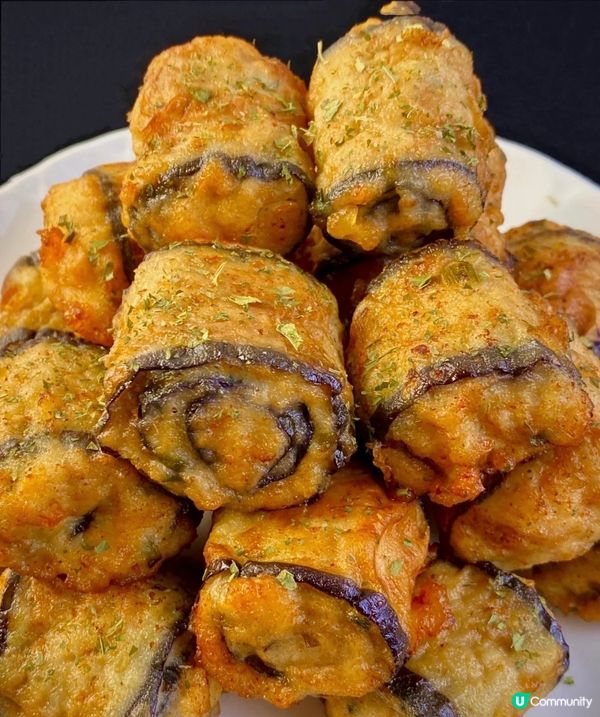 美味的茄子卷這樣做太香啦，一出鍋就驚艷到我了，巨好吃！外焦里...