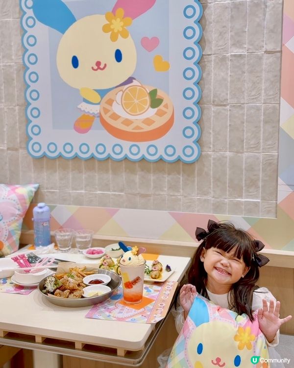 Saniro人氣可愛Usahana彩虹兔期間限定主題餐廳打卡