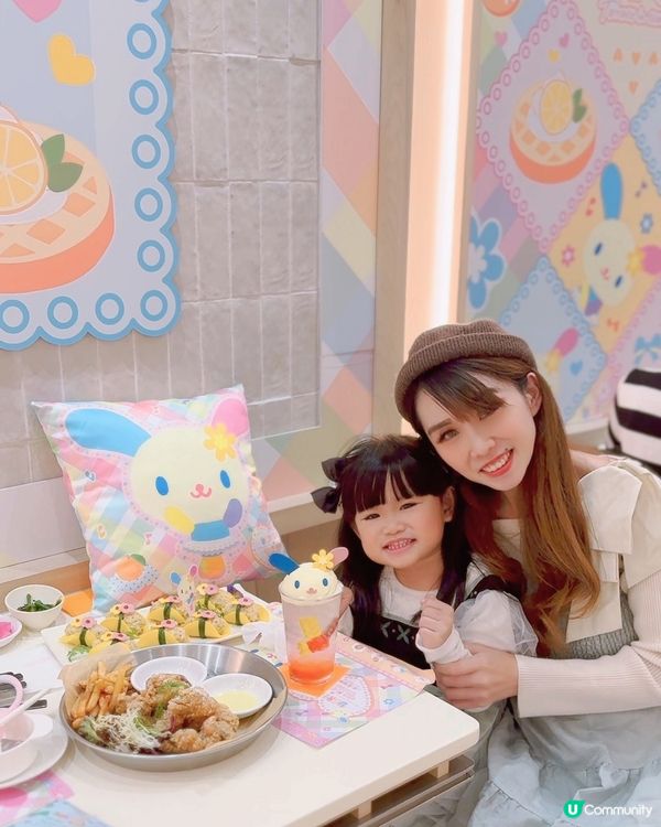 Saniro人氣可愛Usahana彩虹兔期間限定主題餐廳打卡