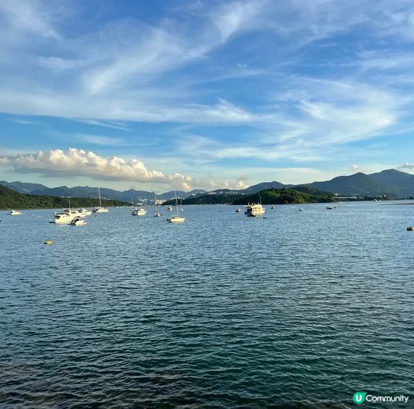 觀賞日落好地方，位於大埔龍尾泳灘旁邊有個位置，可以飽覽成個大...