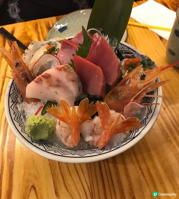 刺身拼盤-一句講晒，好新鮮，拼盤裏面有赤蝦、油甘魚、吞拿魚、...