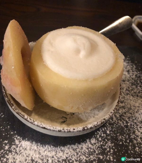 鮮果雪芭，賣相不錯👍有陣陣蜜桃味，清香無比，美味😋