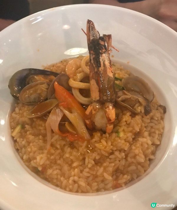 船長龍蝦汁海鮮意式燴珍珠飯-龍蝦汁好香好味，飯煮得粒粒分明，...