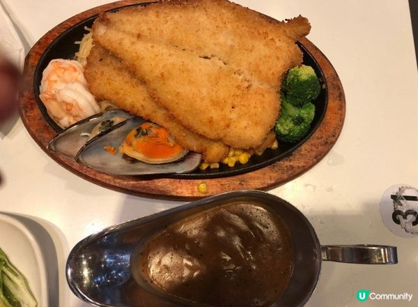 至尊海鮮鐵板餐